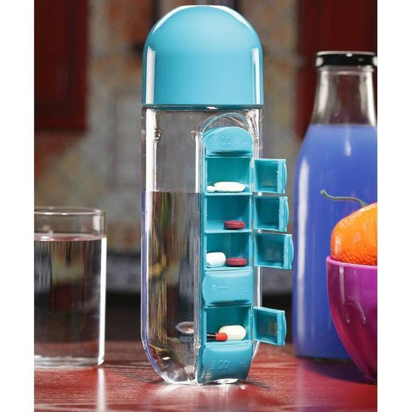 Durable vitamin bottle holder for active lifestyles