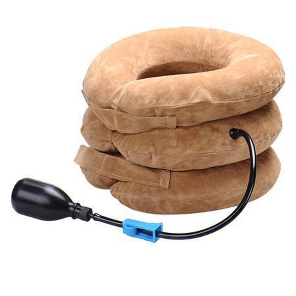 Neck traction collar for chronic pain sufferers