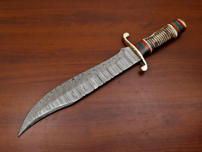 Damascus Bowie Knifejpg