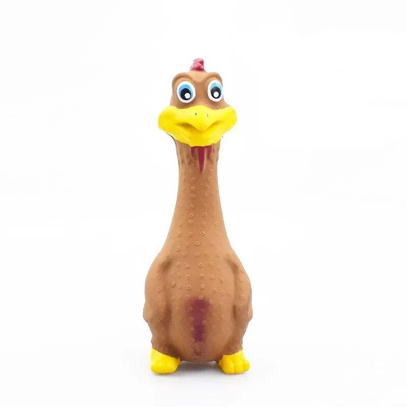 3kS7PetsDogToysScreamingChickenSoundToyPuppyBiteResistantChewToyInteractiveSqueakyDog