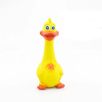 M7U4PetsDogToysScreamingChickenSoundToyPuppyBiteResistantChewToyInteractiveSqueakyDog
