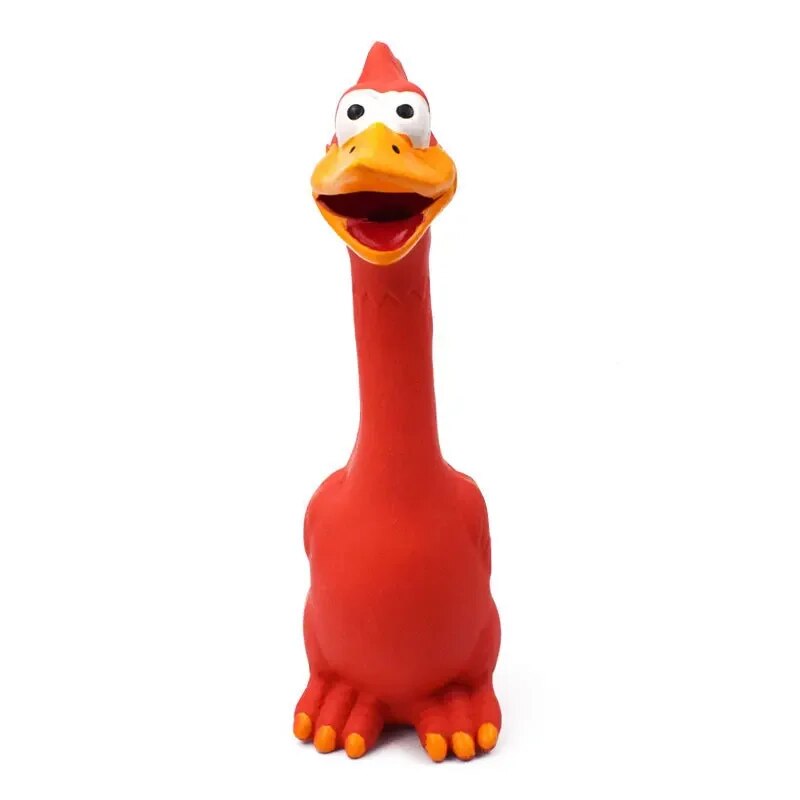IJKmPetsDogToysScreamingChickenSoundToyPuppyBiteResistantChewToyInteractiveSqueakyDog