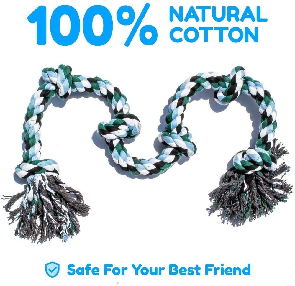 wvIkATUBANGiantDogRopeToyforExtraLargeDogsIndestructibleDogToyforAggressiveChewersand