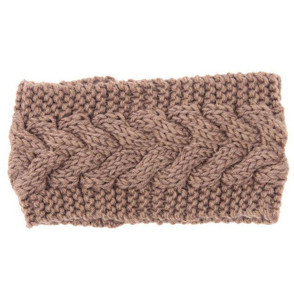 Warm knit ear covers for outdoor activities