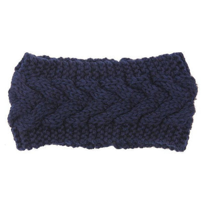 Adjustable knit ear warmers in pastel colors