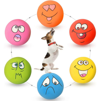 Latex Dog Squeaky Toys: Rubber Soft Chew Toys for Small Pets