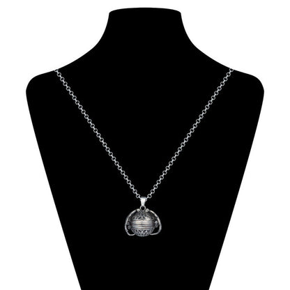 Gold expandable 4 photo locket necklace