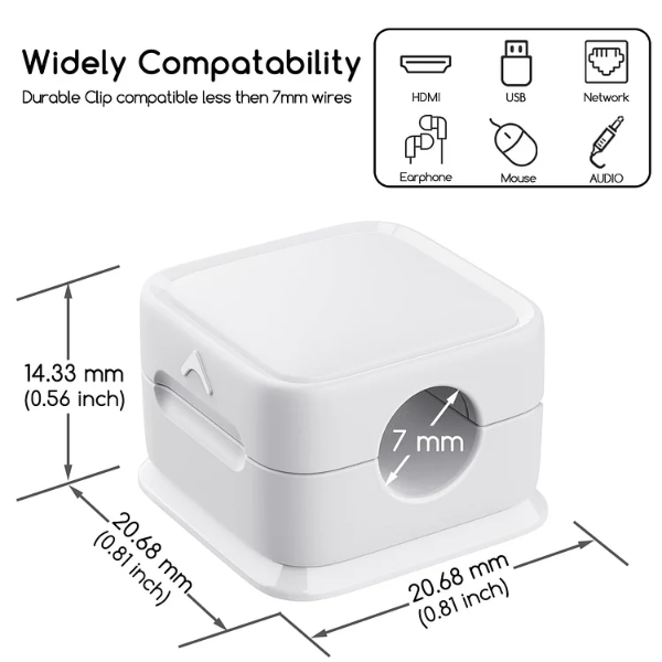 Easy Magnetic Clips Cables Organizer 6