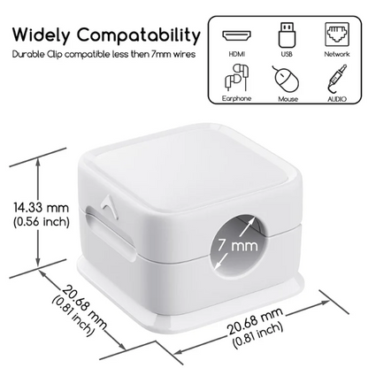 Easy Magnetic Clips Cables Organizer 6