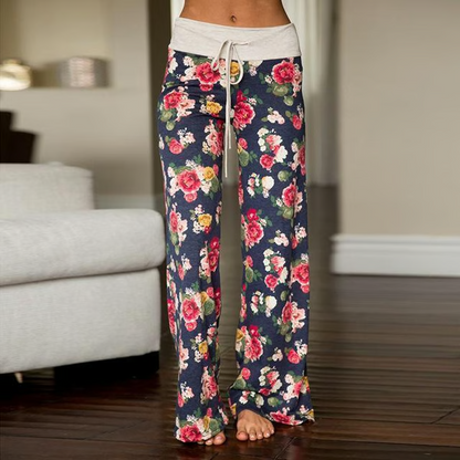 Super Comfy Jogger Pants Blue & White