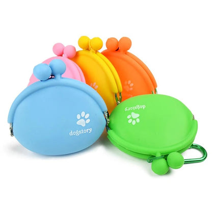 Silicone Pet Dog Training Food Snacks Bag – Outdoor Travel Waist Storage for Treats