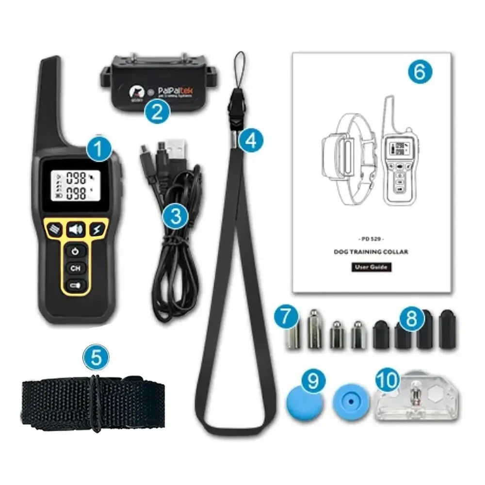 ZRdQ1000MDogTrainingCollarUniversalDogBarkCollarWaterproofRechargeableDogShockCollarwit