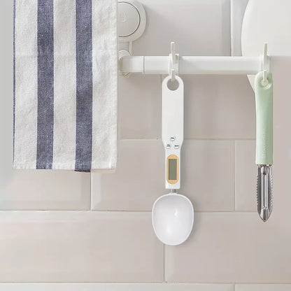 Compact digital measuring spoon scale for small kitchens