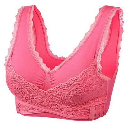 pink wireless bra