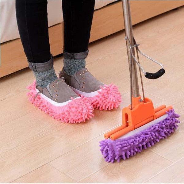 Lazy Mop Slippers pink