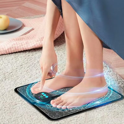 Experience Ultimate Pain Relief & Foot Comfort: EMS Stimulator Massager Foot Mat with 8 Modes and 19 Intensity Levels 1