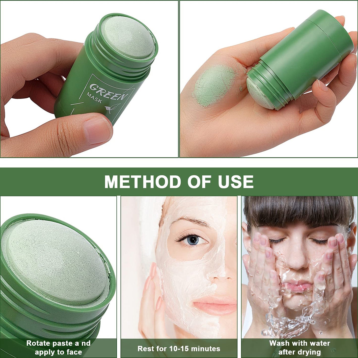Revolutionary Cleansing Stick Facial Mask for Enhanced Moisturizing & Oil Control for Women Men All Skin Types 7