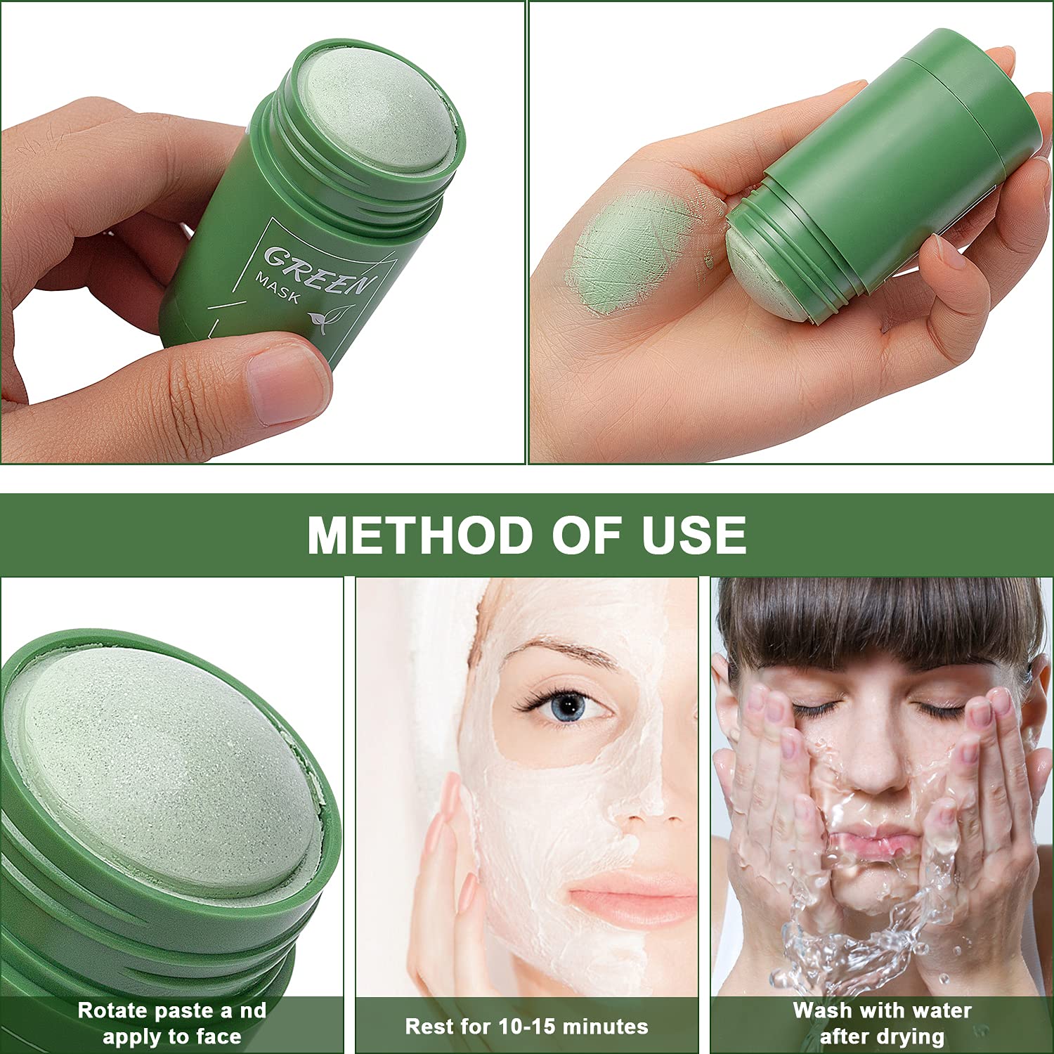 Revolutionary Cleansing Stick Facial Mask for Enhanced Moisturizing & Oil Control for Women Men All Skin Types 7