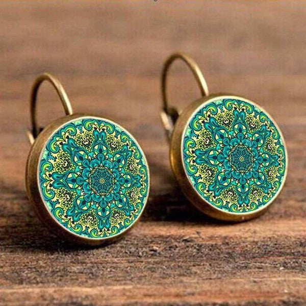 Handmade glass earrings