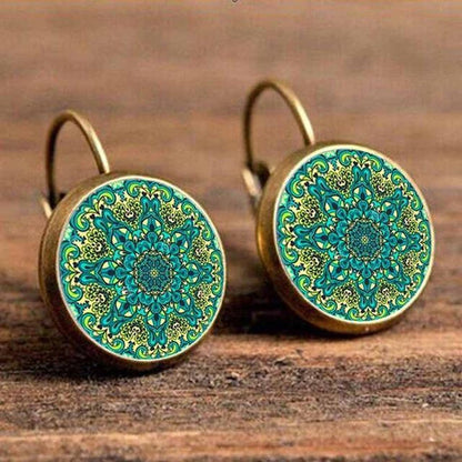 Handmade glass earrings