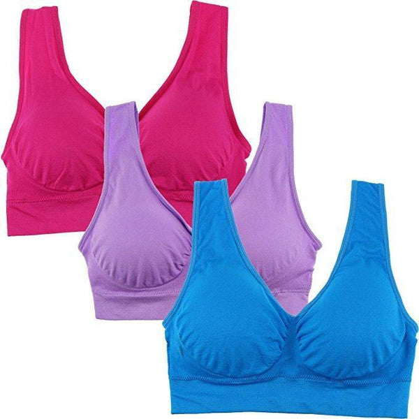pink Seamless Push Up Bra