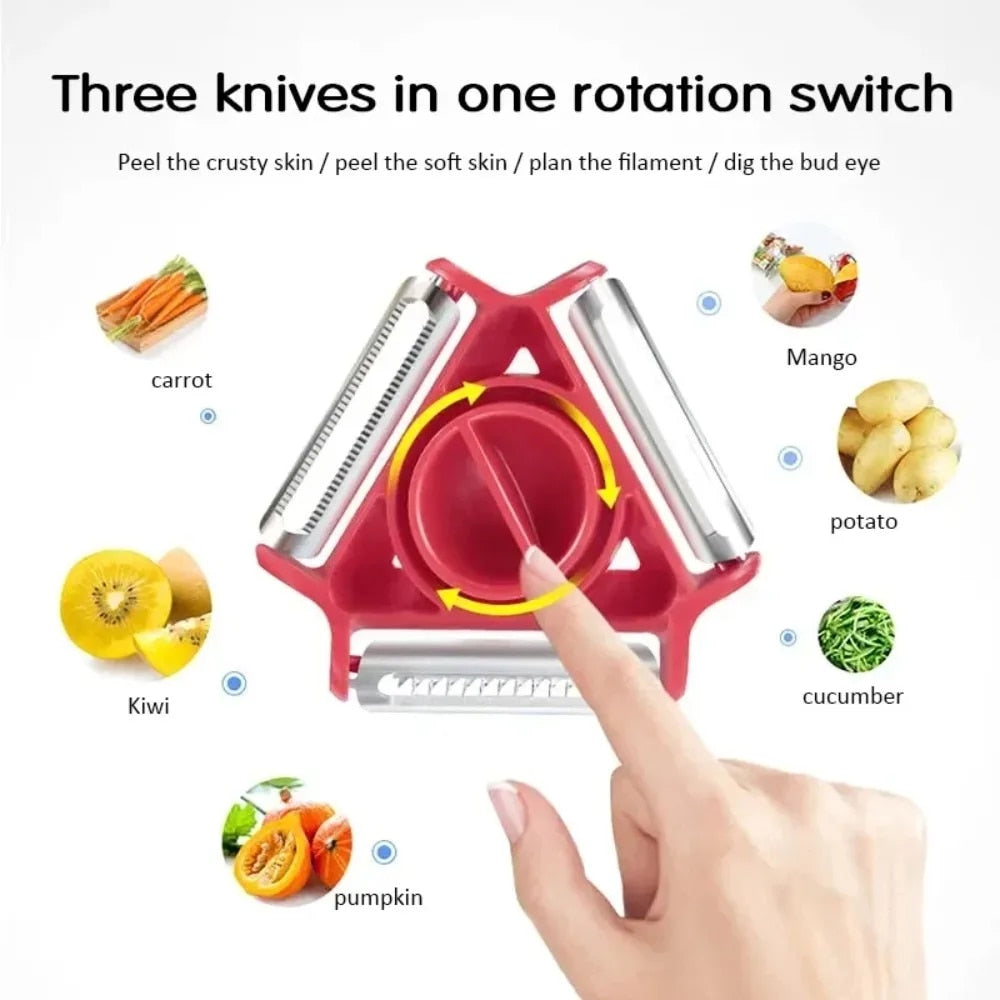 MpLeNew3in1MagicTrioPeelerSetSlicerShredderPeelerJulienneCutterMultiPeelBladejpg