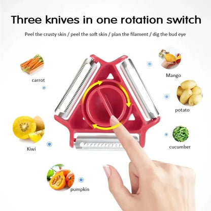 MpLeNew3in1MagicTrioPeelerSetSlicerShredderPeelerJulienneCutterMultiPeelBladejpg