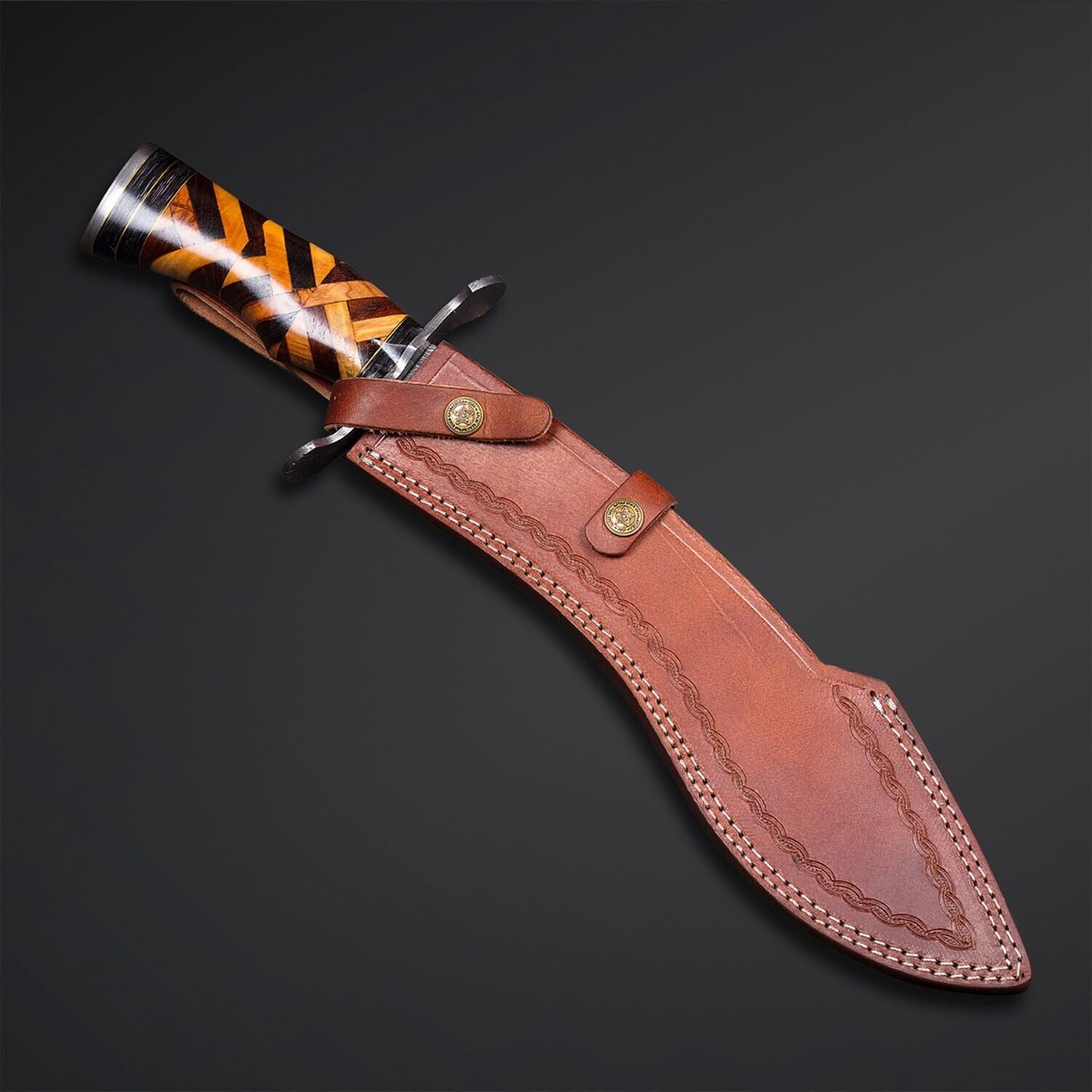 Damascus Bowie Knifejpg