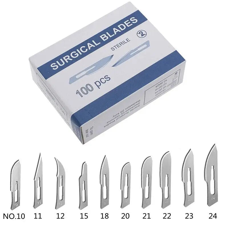 Carbon Steel Surgical Blades: DIY Cutting, Phone Repair, Animal Grooming - Scalpel Knife