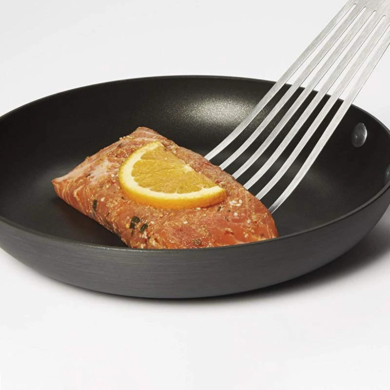 GbvOStainlessSteelSlottedTurnerFishSpatulaWithWoodenHandleKitchenToolsbyLeesephjpg