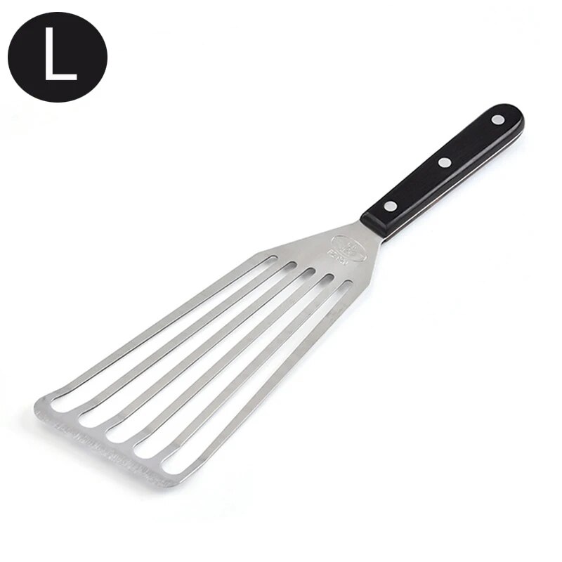 O0sQStainlessSteelSlottedTurnerFishSpatulaWithWoodenHandleKitchenToolsbyLeesephjpg