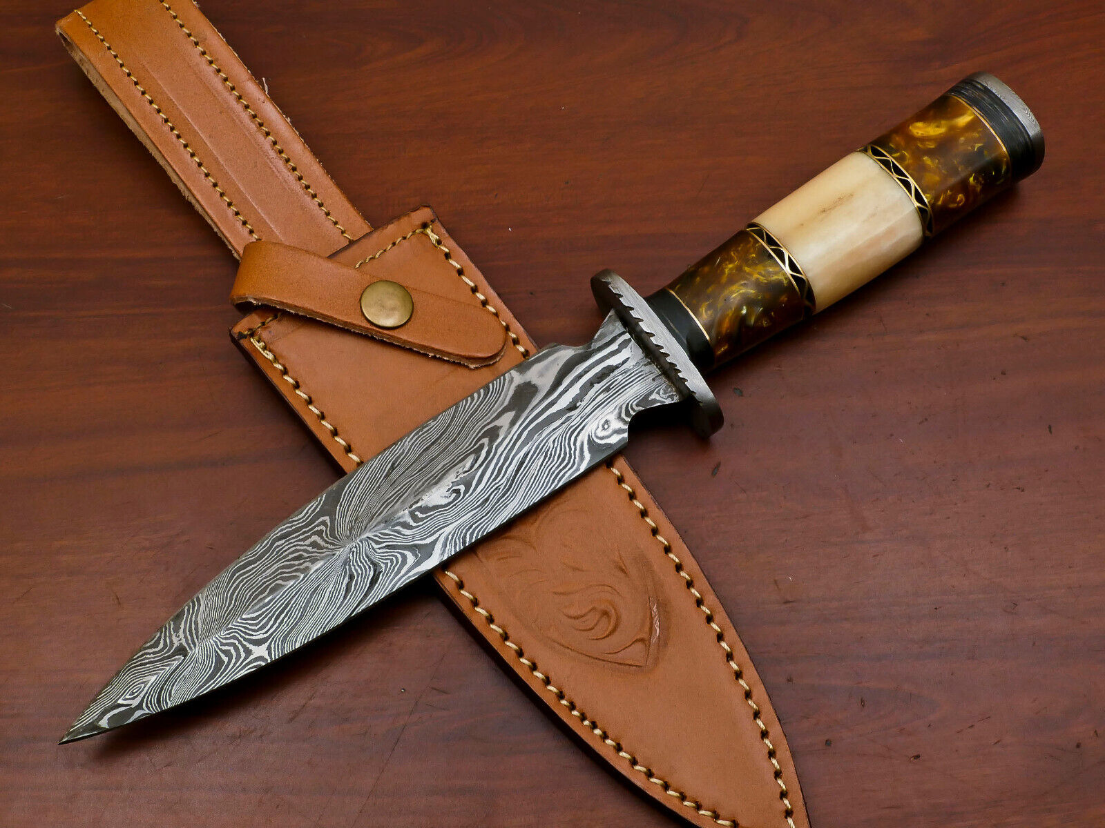 Damascus Dagger Knife.jpg