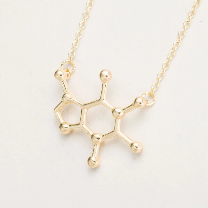 Caffeine Molecule Necklace...jpg