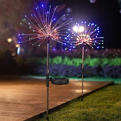 NyAH1PackSolarFireworksLightsOutdoorHolidayLightingFireworkLightsForGardenPatioHallowee