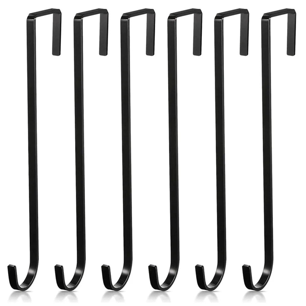 2AHrFloralWreathHangerOverTheDoorLargeWreathMetalHookForChristmasEasterWreathFrontDoo
