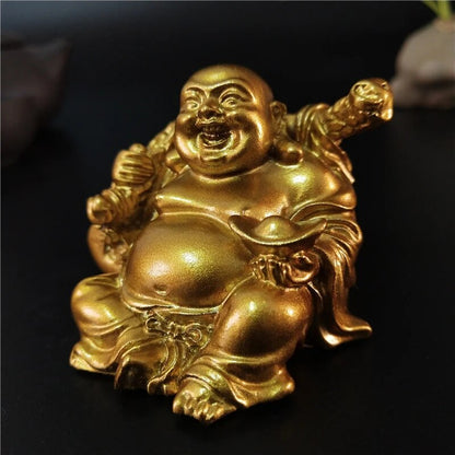 p2xAGoldenLaughingBuddhaStatueChineseFengShuiLuckyMoneyMaitreyaBuddhaSculptureFigurines
