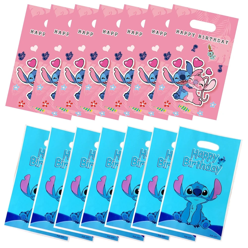 Lilo & Stitch Pink Blue Candy Bag: Perfect Girls Boys Birthday Decoration & Party Favor