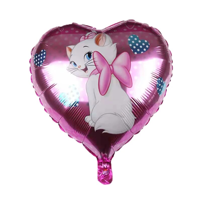 PyojMarieCatBalloonsSet32inchNumberBalloonGirlsFavorBirthdayPartyDecorationDisneyMarie