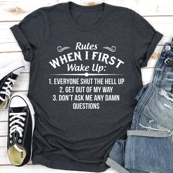 Rules When I First Wake Up