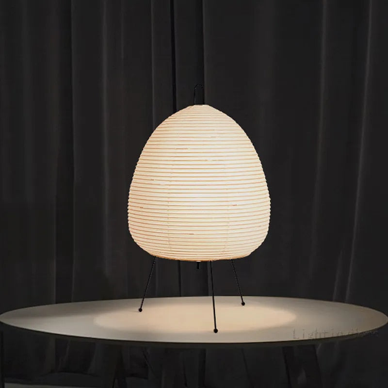 cqkJJapaneseDesignAkariWabisabiYongTableLampPrintedRicePaperLampBedroomDesktopDecorati