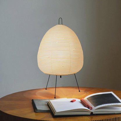 Japanese Akari Wabisabi Table Lamp Printed Rice Paper