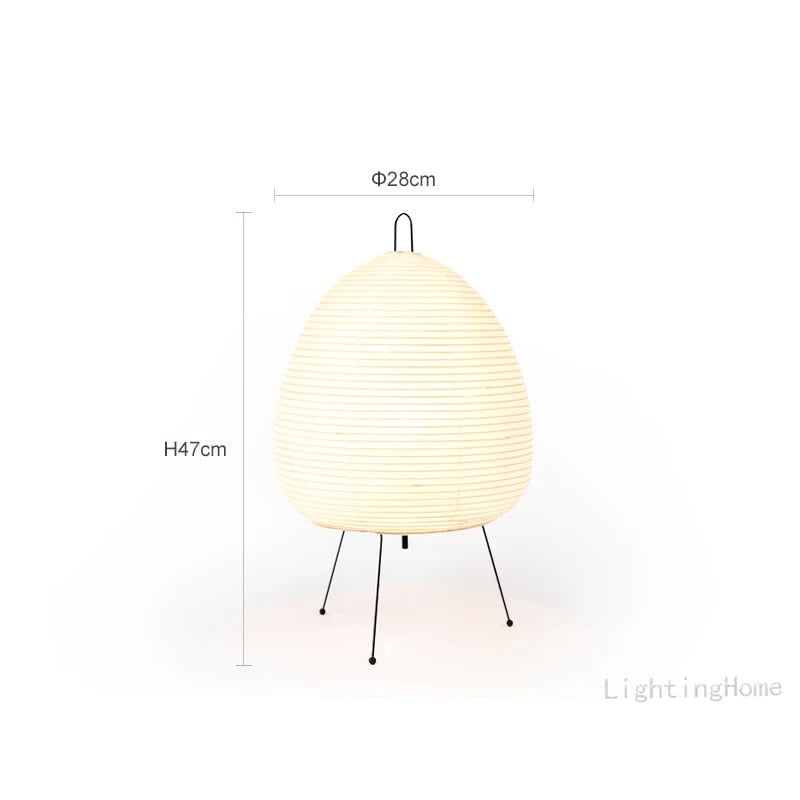 S8WvJapaneseDesignAkariWabisabiYongTableLampPrintedRicePaperLampBedroomDesktopDecorati