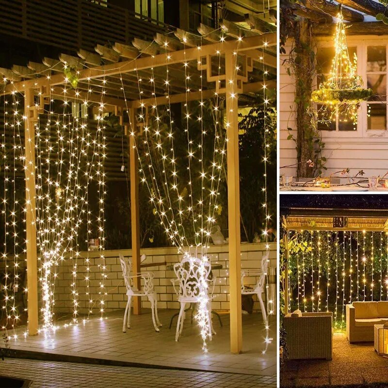 LED Curtain Lights: USB Remote Control Fairy String