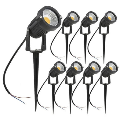Outdoor LED Garden Lights: Waterproof Lawn Lamp 220V/110V/12V 5W Landscape Spike Bulb IP65 Spotlights