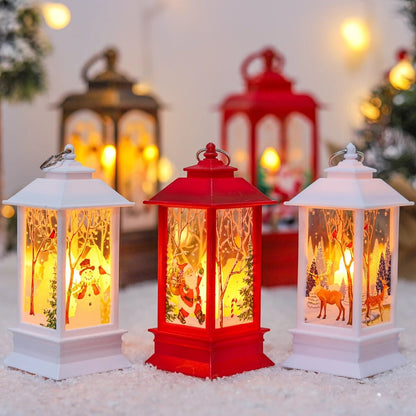 Merry Christmas Lantern Light Decorations for Home: Navidad Ornaments, Xmas Gifts & New Year Decor