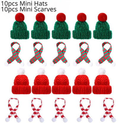KKBI10pcs-20pcs-Mini-Santa-Hat-Christmas-Scarf-2024-New-Hat-Scarf-Lollipop-Wine-Bottle-DIY-Xmas.jpg