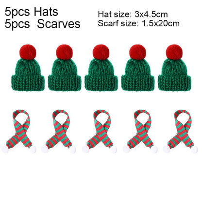 9UrY10pcs-20pcs-Mini-Santa-Hat-Christmas-Scarf-2024-New-Hat-Scarf-Lollipop-Wine-Bottle-DIY-Xmas.jpg