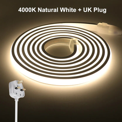 04U3COBLEDNeonStripLight220VEUPlugUKPlug288LEDsmRA90FlexibleLEDTapejpg
