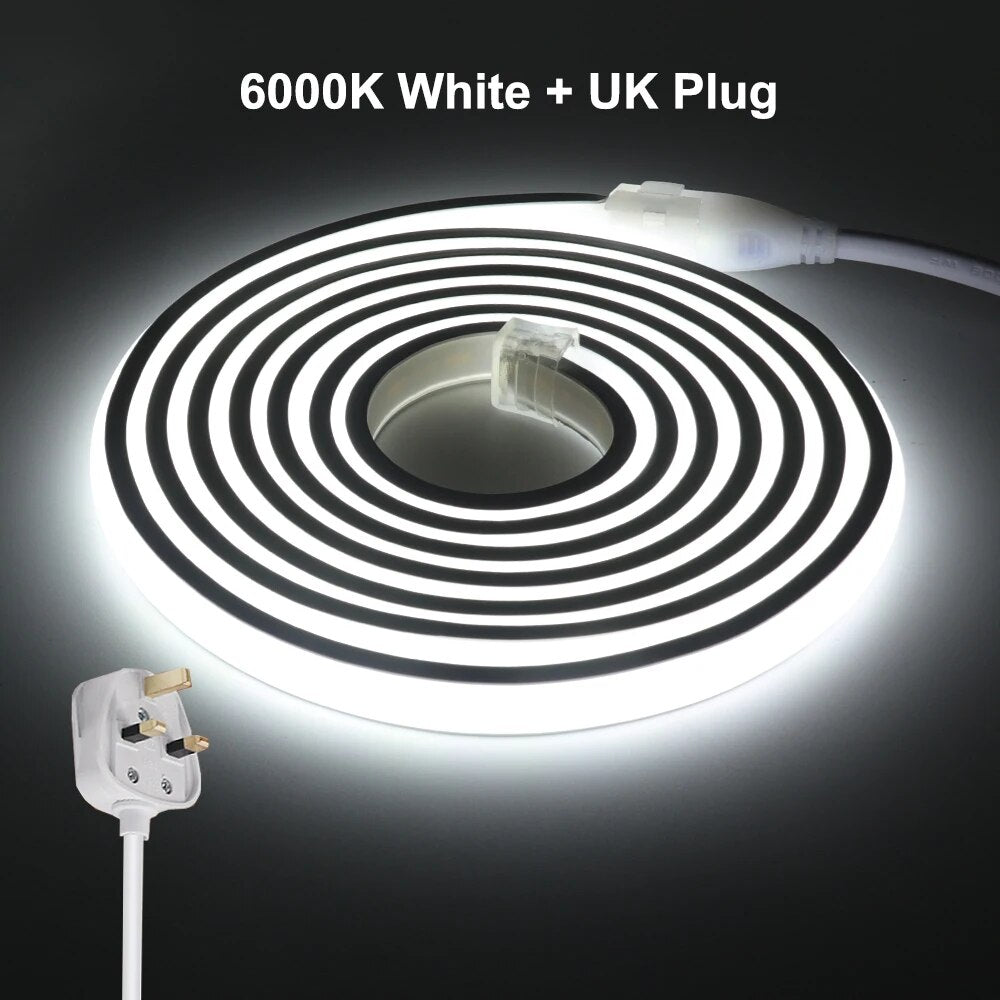 LtYQCOBLEDNeonStripLight220VEUPlugUKPlug288LEDsmRA90FlexibleLEDTapejpg