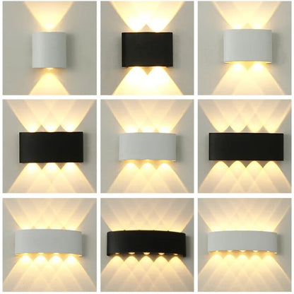 Waterproof IP65 Aluminium LED Wall Lamp for Bedroom, Living Room, Corridor - Indoor/Outdoor Lighting